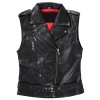 Gothic Core Leather Vest Unisex Punk Stylish Band PU Vest